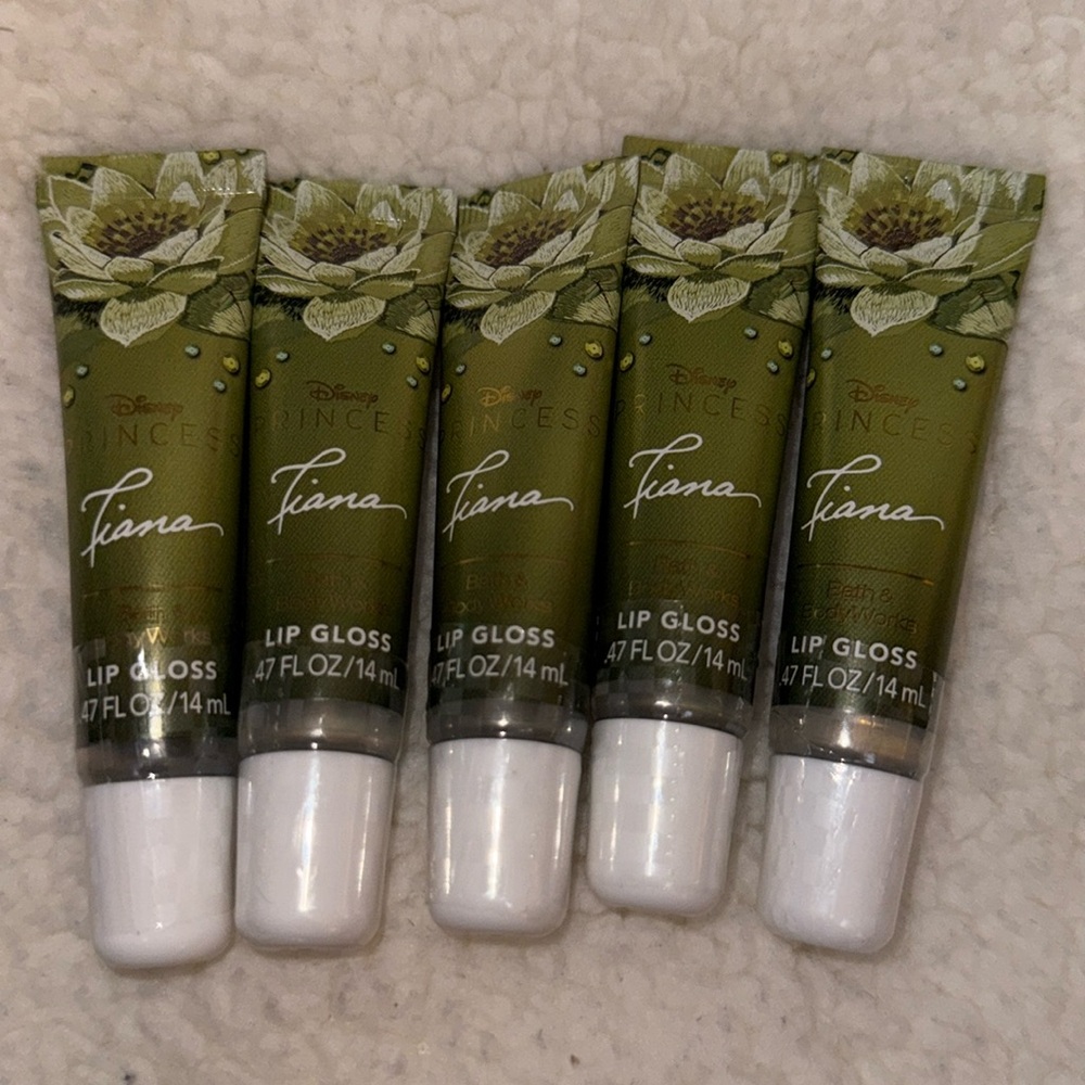 BBW 5pc Princess Tiana lip gloss